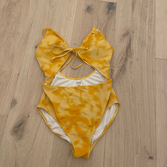 Pink by VS yellow one-piece - Picture 2 of 7